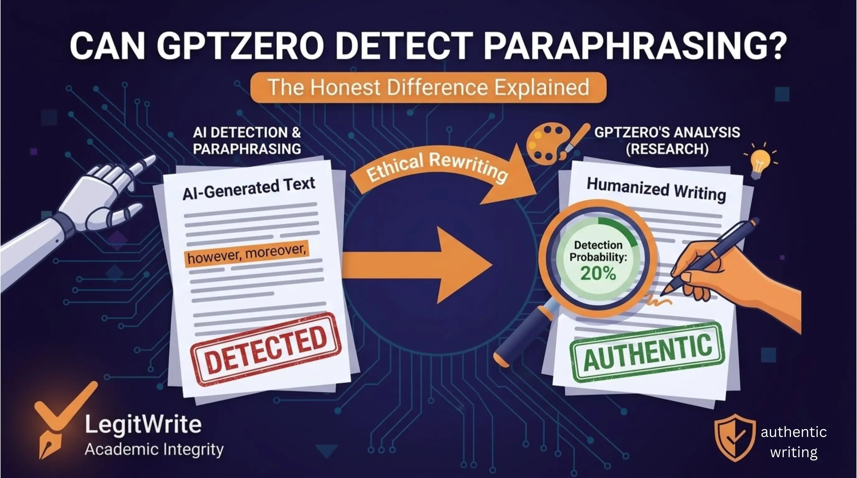 Can GPTZero detect paraphrasing
