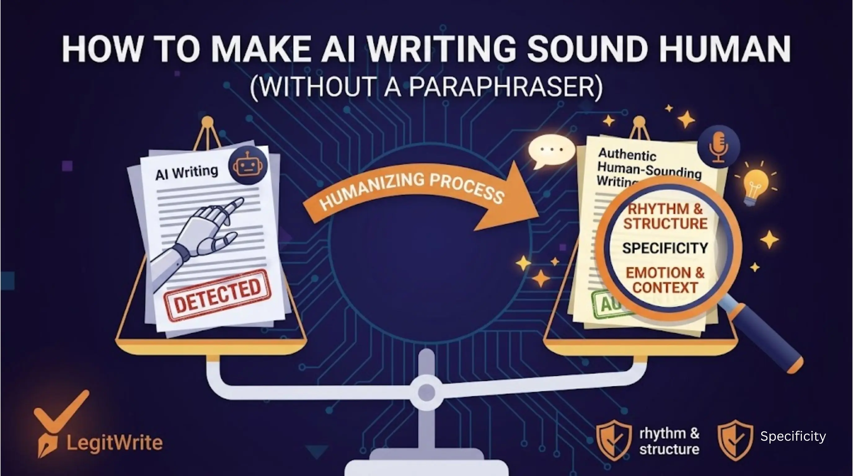 How to make AI writing sound human without a paraphraser