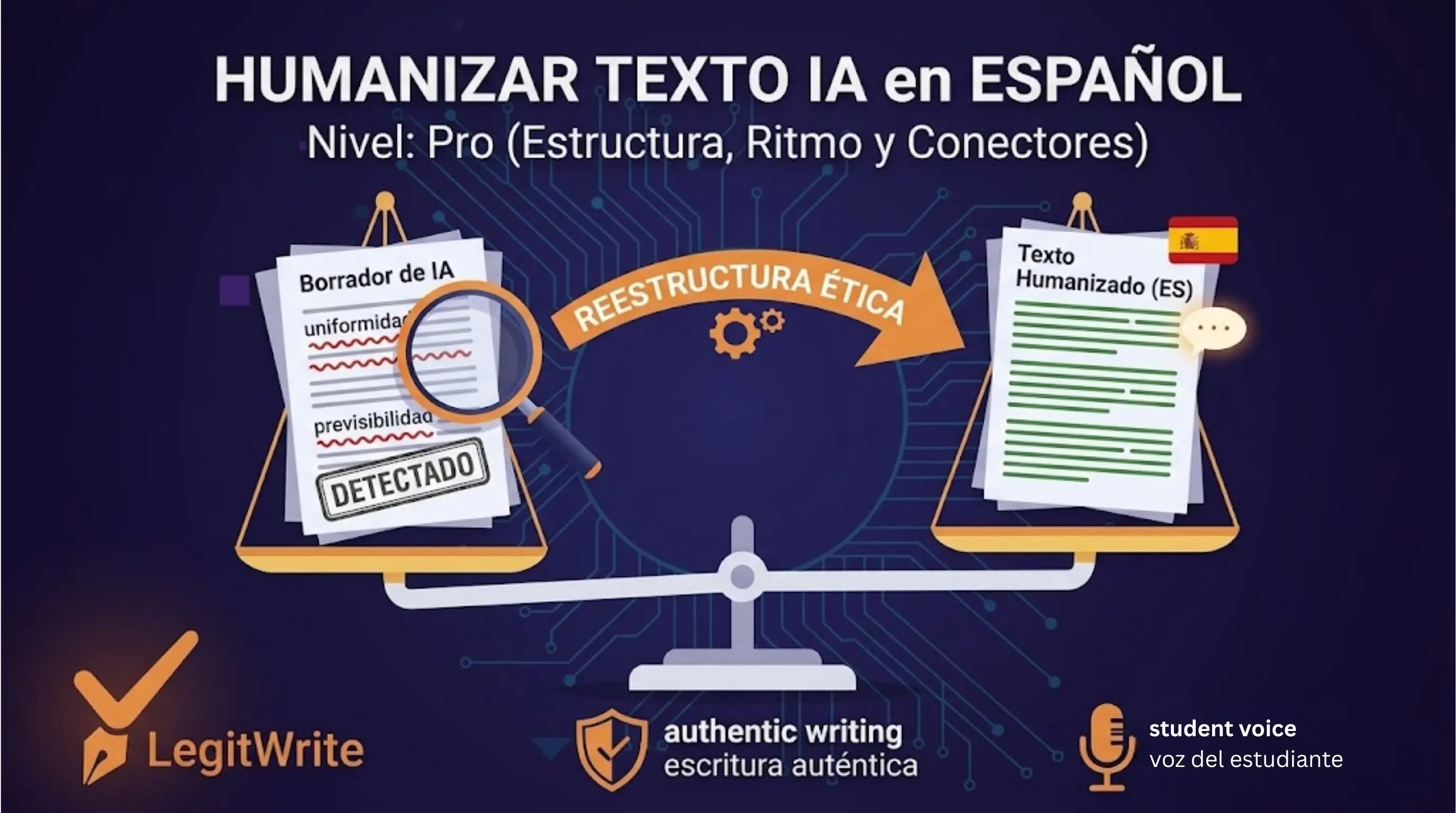 How to humanize AI text in Spanish