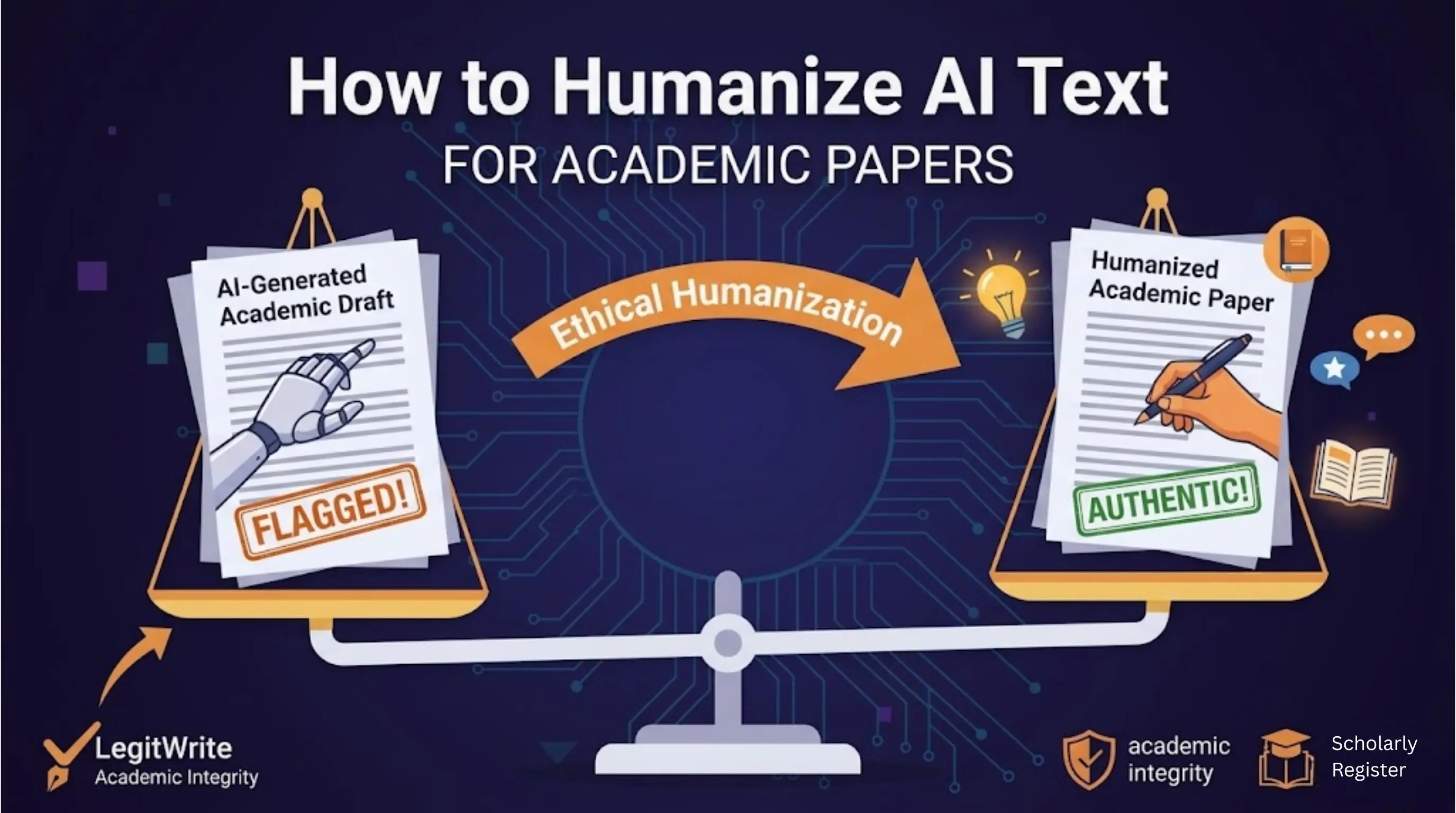 How to humanize AI text for academic papers