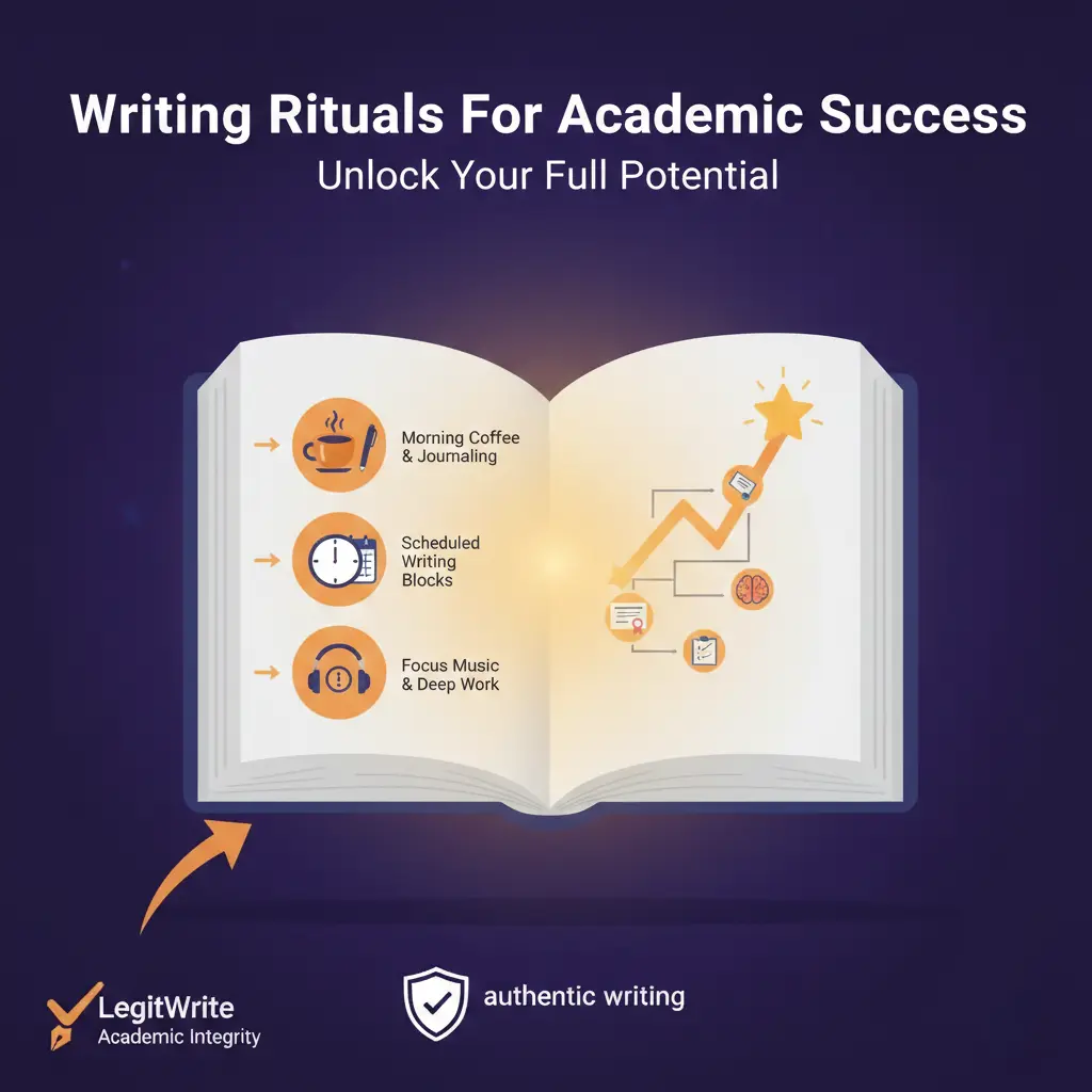 Writing rituals for academic success illustration